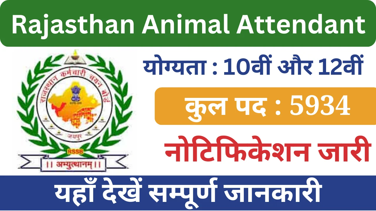 राजस्थान पशु परिचारक भर्ती 2024, Rajasthan Animal Attendant Bharti 2024, RSMSSB Logo